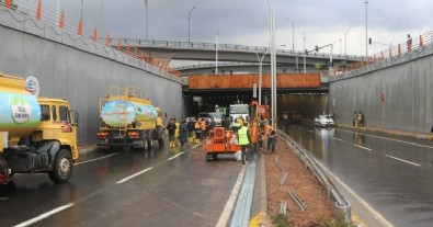 Abide Kavşağı alt tünelde bakım ve onarım çalışması tamamlandı