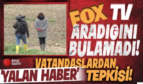 FOX TV, Şanlıurfa’da da aradığını bulamadı! Vatandaşlardan ‘yalan haber’ tepkisi!
