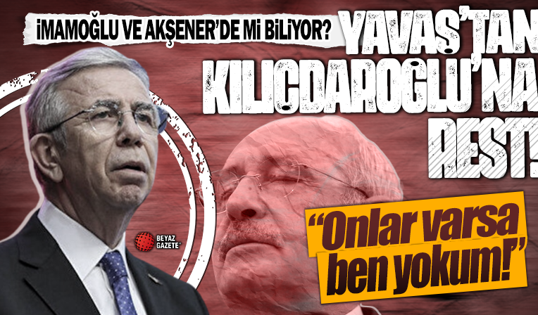 Mansur Yavaş'tan Kemal Kılıçdaroğlu'na rest: Onlar Cumhurbaşkanı Yardımcısı olursa ben propagandalara katılmam