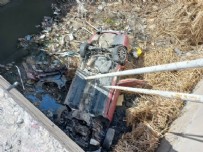 Kayseri'de sulama kanalına düşen otomobildeki 3 kişi yara almadan çıktı