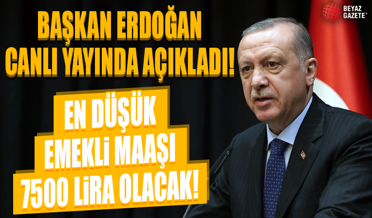 Başkan Erdoğan canlı yayında açıkladı! 