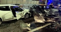  HALİÇ TRAFİK KAZASI - Haliç Köprüsü'nde zincirleme kaza: 4 yaralı