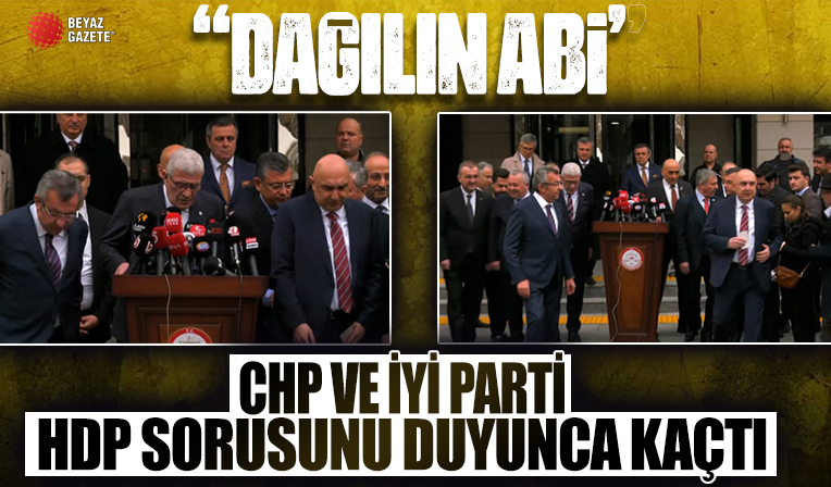 CHP'li ve İYİ Partili isimler HDP sorusunu duyunca 'dağılın abi' diyerek apar topar kaçıştı
