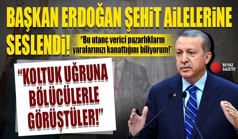 Cumhurbaşkanı Erdoğan: Birilerinin koltuk uğruna Kandil'in ya da Edirne'nin kapısında nöbet tutması sizi karamsarlığa sürüklemesin
