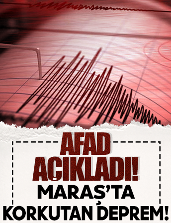 Kahramanmaraş Onikişubat'ta 4.3 büyüklüğünde deprem