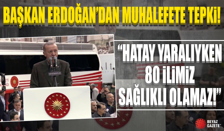 Cumhurbaşkanı Erdoğan Hatay'da kalıcı konutların temelini attı: Yıkılan her şey yenisiyle inşa edilene kadar buralardan ayrılmayacağız
