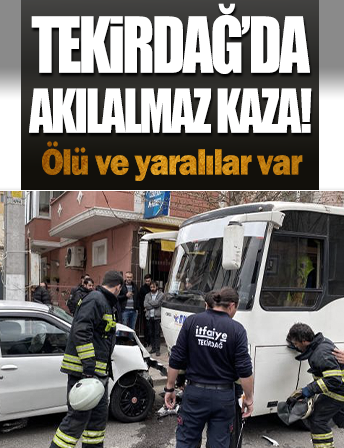 Otomobil işçi servisiyle kafa kafaya çarpıştı: 1 ölü, 3 yaralı