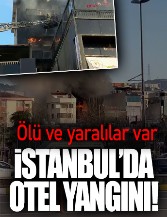 Pendik'te 7 katlı otelde yangın! Ölü ve yaralılar var