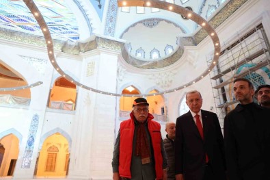 Cumhurbaskani Erdogan, Barbaros Hayrettin Pasa Camisi'nde Incelemelerde Bulundu
