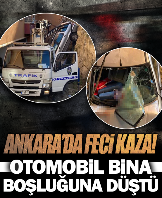 Otomobil bina boşluğuna uçtu! 'Arabanın ön camını çıkardık'