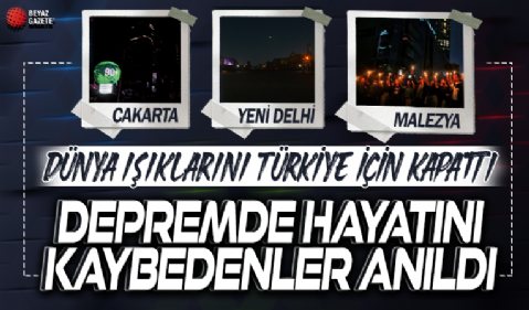 Dünya Saati etkinliğinde ışıklar, Türkiye için kapatıldı