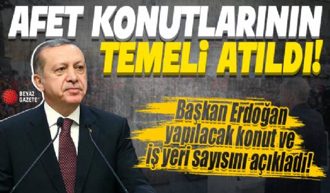 Başkan Erdoğan, Adıyaman'da Yeni Afet Konutları Temel Atma Töreni'nde konuşuyor.