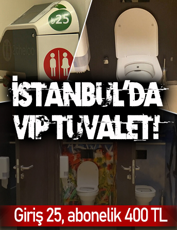 Florya’da bir AVM’deki lüks tuvaletin girişi 25 TL oldu