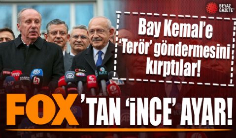 İnce Kılıçdaroğlu görüşmesine 'FOX TV' ayarı! İnce'nin 'Terörle mesafe' göndermesini kırptılar...