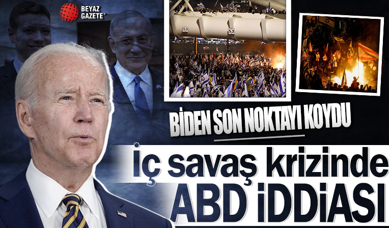 Netanyahu'nun oğlu ABD'yi işaret etmişti: Biden'dan iç savaş söylentilerine net yanıt!