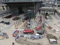 Ümraniye'de Finans Merkezinde Yangin Panigi