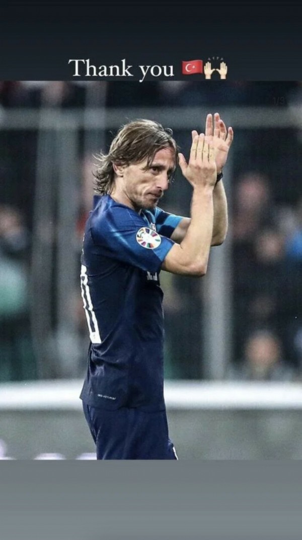 Hırvat yıldız Luka Modric Türkiye'ye teşekkür etti