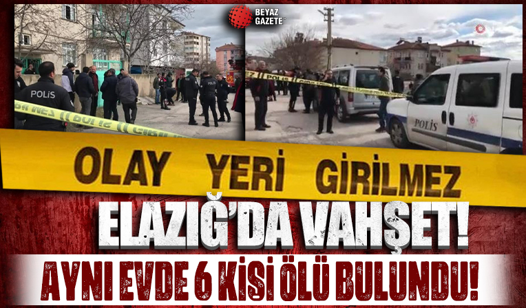 Elazığ'da bir evde 6 kişi ölü bulundu!