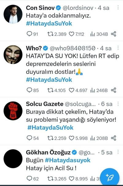 Sosyal medyada 'İçme suyu yok' provokasyonu! FETÖ'cü ve PKK'lı hesaplar yine sahnede! Valilik'ten açıklama geldi