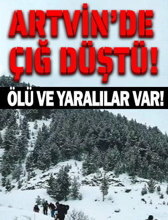 Artvin'de çığ düştü: 2 kişi hayatını kaybetti
