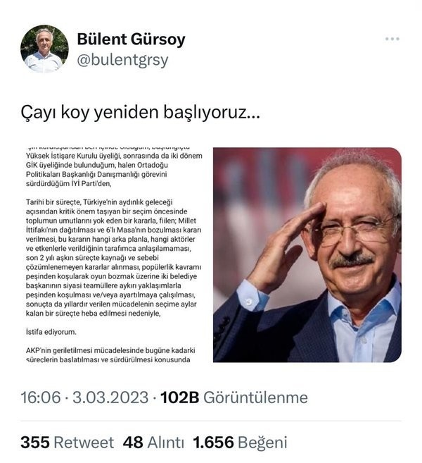 İYİ Parti'de istifa depremi: Ayhan Altıntaş partisinden ayrıldığını duyurdu