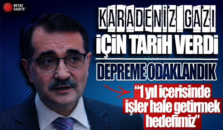 Bakan Dönmez'den Karadeniz gazı açıklaması