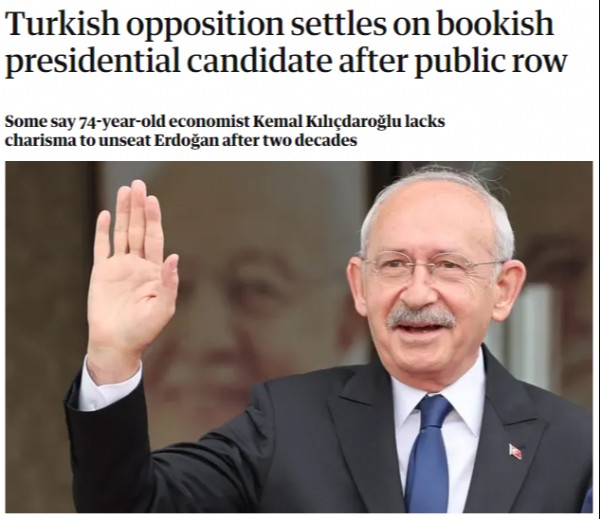 Kılıçdaroğlu'nun adaylığı dünya basınında: Erdoğan'ı koltuğundan edecek karizmadan yoksun