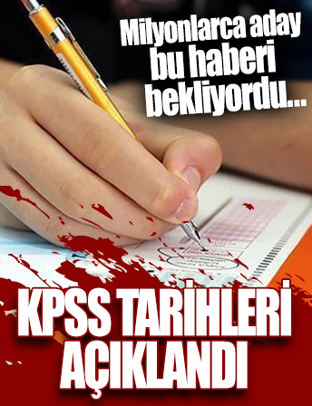 2023 KPSS tarihleri açıklandı