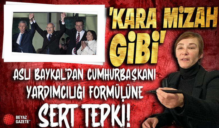 Aslı Baykal'dan Kılıçdaroğlu İmamoğlu ve Yavaş'a 'kara mizah' benzetmesi