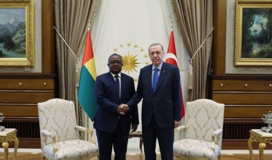 Başkan Erdoğan, Gine Bissau Cumhurbaşkanı Cissoko Embalo ile görüştü
