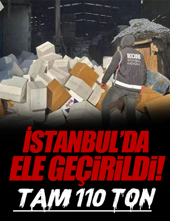 İstanbul'da son 7 ayda 110 ton kaçak sigara, alkol ve tütün ele geçirildi