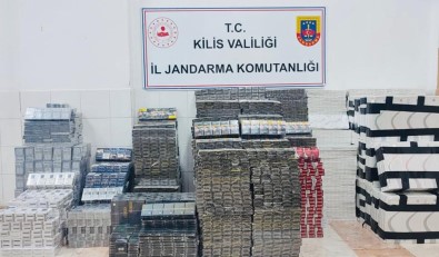 Kilis'te 15 Bin 850 Paket Kaçak Sigara Ele Geçirildi