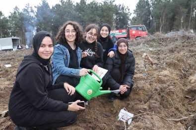 Bayrampasa'da Fidanlar Deprem Sehitleri Için Dikildi