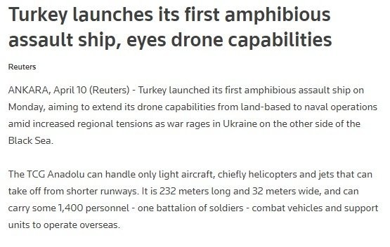 Türkiye yine manşetlerde! Dünya TCG Anadolu'yu böyle gördü: Ezber bozan gemi