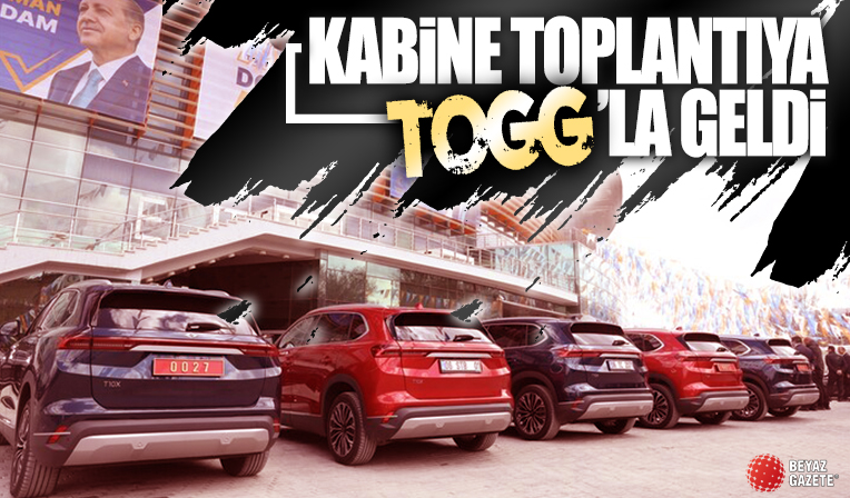 AK Parti Aday Tanıtım Toplantısı'na bakanlar Togg'larla geldi