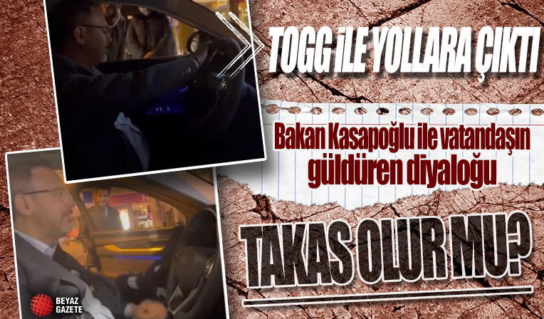 Bakan Kasapoğlu ile vatandaş arasında güldüren TOGG diyaloğu: Takas olur mu?