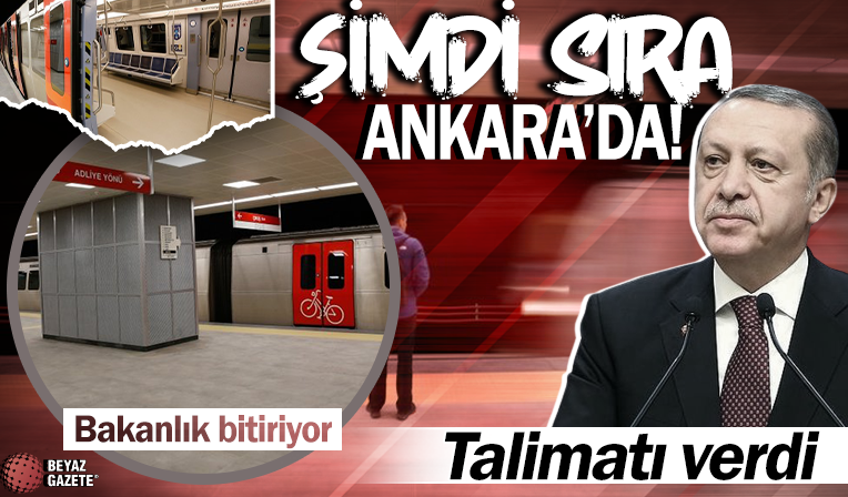 Başkan Erdoğan talimatı verdi: Bakanlık bir bir bitiyor! İstanbul sonrası şimdi de Ankara'ya yeni metro hattı!