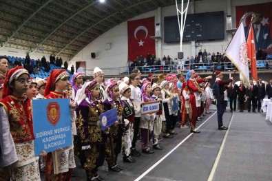 Edirne'de Okullar Arasi Halk Oyunlari Renkli Görüntülere Sahne Oldu