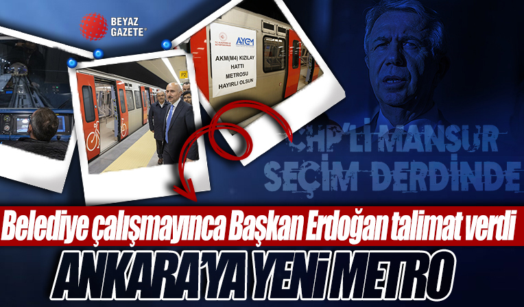 AKM-Gar-Kızılay Metro Hattı bugün hizmete girecek