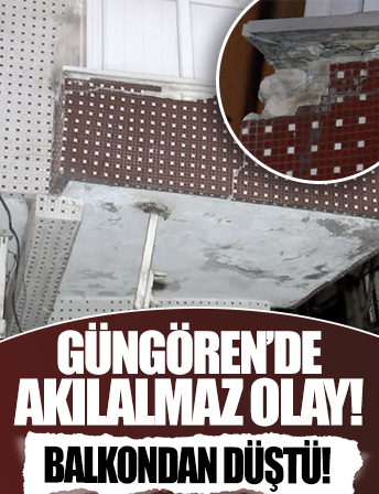 Güngören'de feci olay! Balkondan düşen kadın yaralandı