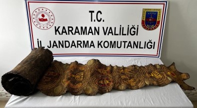 Karaman'da Piton Derisi Üzerine Yazili Kabartmali Tilsim Ele Geçirildi