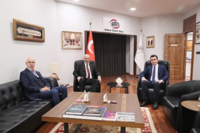 AK Parti Ankara milletvekili adayı Osman Gökçek’ten ATO Başkanı Gürsel Baran’a ziyaret