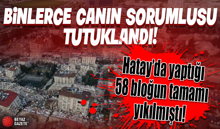 Hatay'da 600 Evler Sitesi'nin yapı denetim sorumlusu Cihat Ateş tutuklandı