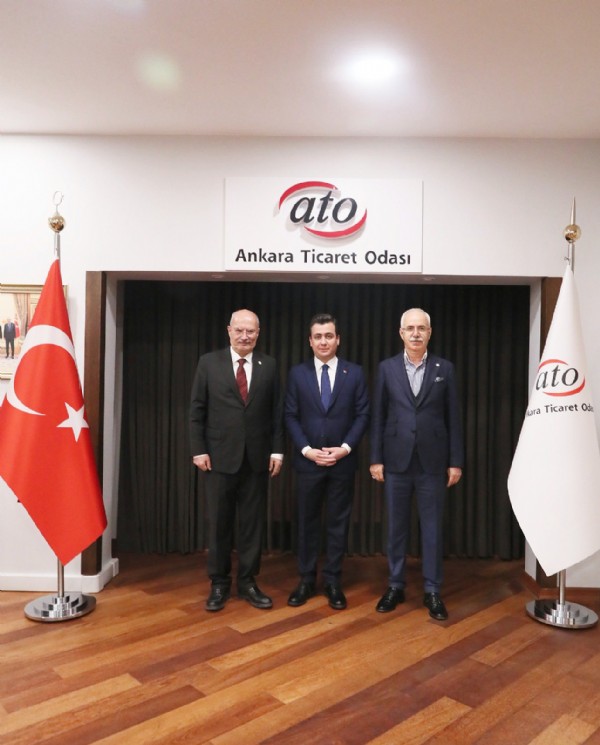 AK Parti Ankara milletvekili adayı Osman Gökçek’ten ATO Başkanı Gürsel Baran’a ziyaret