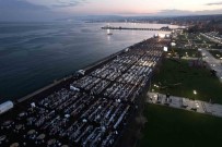 Tekirdag'da 10 Bin Kisilik Dev Iftar Sofrasi Havadan Görüntülendi