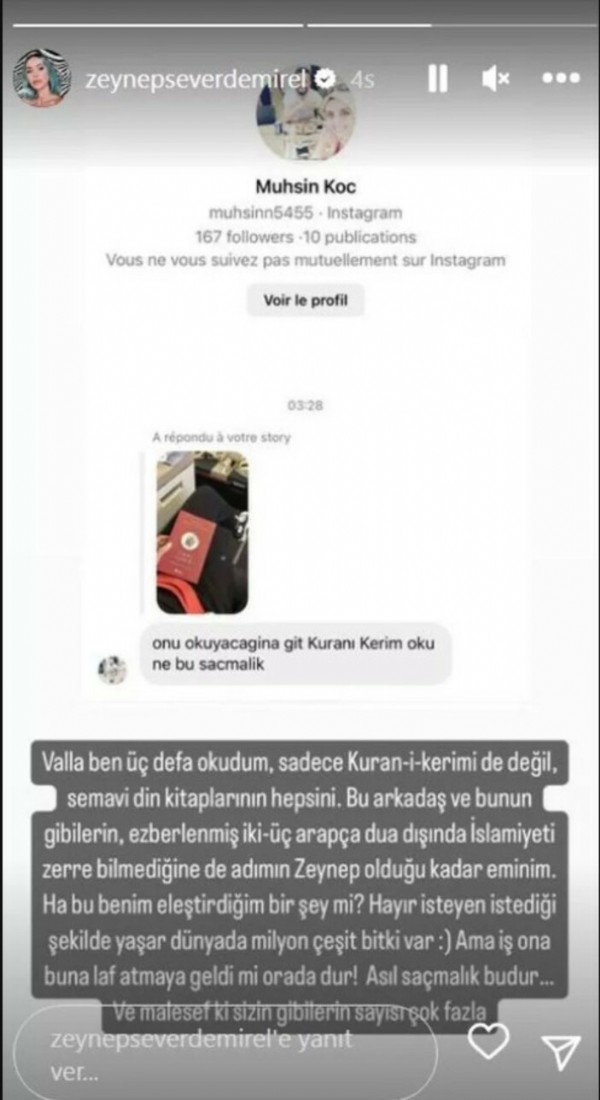 O yoruma çok sinirlendi!