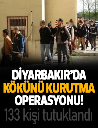 Diyarbakır’da 133 kişi tutuklandı!
