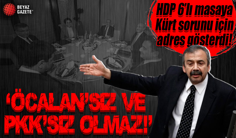 HDP, 6'lı koalisyona Kürt sorunu için rotayı çizdi: İmralı ve Kandil olmadan olmaz...