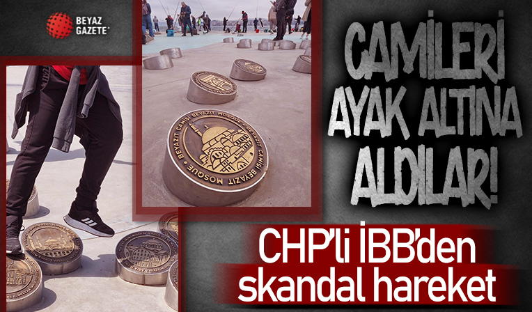 İBB, İstanbul'un cami motiflerini zemine yerleştirdi