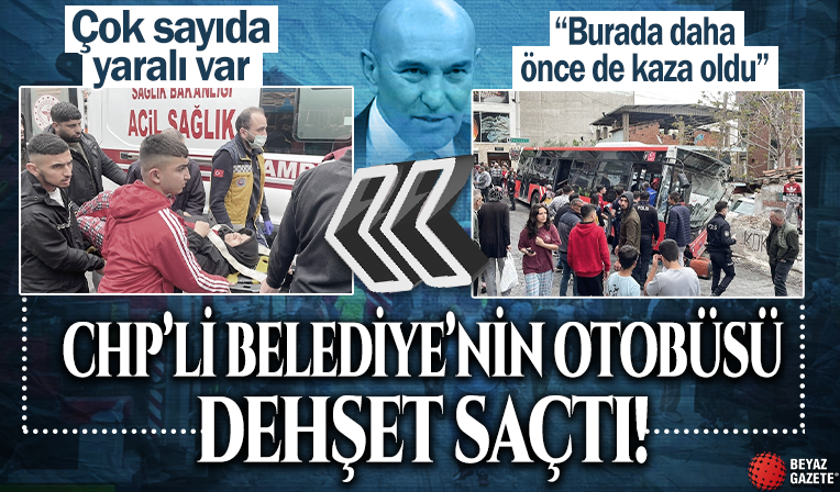 İzmir'de belediye otobüsü kayganlaşan yolda duvara çarptı! 10 kişi yaralandı